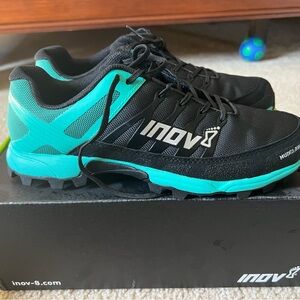 Inov-8 Women's Black and Teal Athletic Shoes